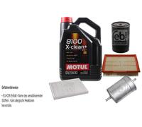 FEBI BILSTEIN Controllo set 5L Motul 8100 X-clean+ 5W30 per VW Golf III 1H 1