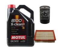 FEBI BILSTEIN Controllo Set 5L Motul 8100 X-CLEAN+ 5W30 Per VW Golf III 1H1