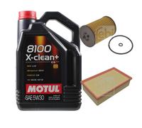 FEBI BILSTEIN Controllo Set 5L Motul 8100 X-CLEAN+ 5W30 Per VW Passat