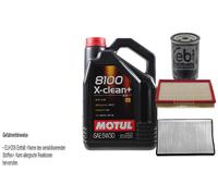 FEBI BILSTEIN Controllo set 5L Motul 8100 X-clean + 5W30 per VW Passat