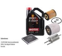 FEBI BILSTEIN Controllo Set 5L Motul 8100 X-Clean+ 5W30 Per VW Polo 6R 1.2