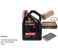Febi BILSTEIN Controllo Set 5L Motul 8100 x-Pulire+5W30 per . Audi A6