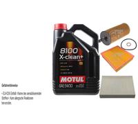 FEBI BILSTEIN Controllo set 5L Motul 8100 X-pulire+ 5W30 per BMW 3 Touring