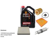 Febi BILSTEIN Controllo Set 5L Motul 8100 x-Pulire+5W30 per BMW 3er Tour