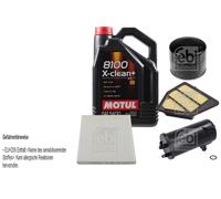 Febi BILSTEIN Controllo Set 5L Motul 8100 x-Pulire+5W30 per Honda Cr-V IV Dx