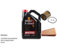 Febi BILSTEIN Controllo Set 5L Motul 8100 x-Pulire+5W30 per Per BMW X1