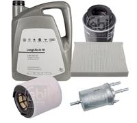 FEBI BILSTEIN Controllo Set 5L VW 0W30 LONGLIFE III FE Per Audi A1 1.4 TFSI