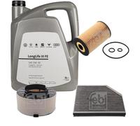 FEBI BILSTEIN Controllo set 5L VW 0W30 Longlife III FE per Audi A4 Avant