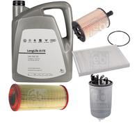 FEBI BILSTEIN Controllo Set 5L VW 0W30 LONGLIFE III FE Per Lupo 1.2 TDI 3L