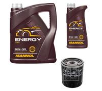 FEBI BILSTEIN Controllo Set 6 L MANNOL Energy 5W-30 per Ford Kuga II 2.0 TDCi