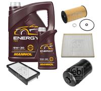 FEBI BILSTEIN Controllo Set 6 L MANNOL Energy 5W-30 per KIA Rio II 1.5 CRDi