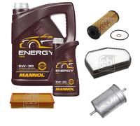 FEBI BILSTEIN Controllo Set 6 L MANNOL Energy 5W-30 per Mercedes E-Klasse W210