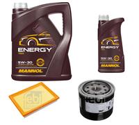 FEBI BILSTEIN Controllo Set 6 L MANNOL Energy 5W-30 per Nissan Juke 1.6 DiG-T