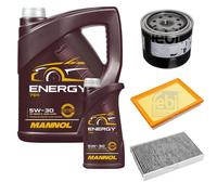 FEBI BILSTEIN Controllo Set 6 L MANNOL Energy 5W-30 per Nissan Juke 1.6 DiG-T