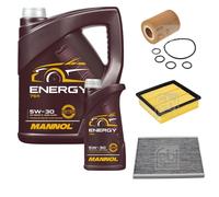 FEBI BILSTEIN Controllo Set 6 L MANNOL Energy 5W-30 per Opel Corsa D 1.7 CDTi