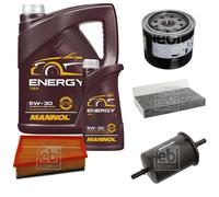 FEBI BILSTEIN Controllo Set 6 L MANNOL Energy 5W-30 per Renault Fluence 2.0