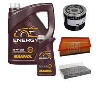 FEBI BILSTEIN Controllo Set 6 L MANNOL Energy 5W-30 per Renault Fluence 2.0