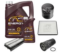 FEBI BILSTEIN Controllo Set 6 L MANNOL Energy 5W-30 per Toyota RAV 4 II 2.0 D