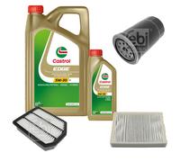 Febi BILSTEIN Controllo Set 6L castrol edge 5W-30 M per Kia Magentis MG 2.0