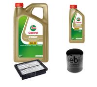 FEBI BILSTEIN Controllo Set 6L CASTROL EDGE 5W-30 M Per Mazda CX-3 DK 1.5 D