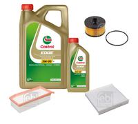 FEBI BILSTEIN Controllo Set 6L CASTROL EDGE 5W-30 Per Dacia Logan II