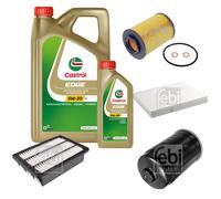 FEBI BILSTEIN Controllo Set 6L CASTROL EDGE 5W-30 Per Hyundai Santa Fé II