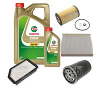 FEBI BILSTEIN Controllo Set 6L CASTROL EDGE 5W-30 Per KIA Soul AM 1.6 CRDi