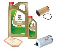 FEBI BILSTEIN Controllo Set 6L CASTROL EDGE 5W-30 Per Mercedes-Benz