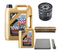 FEBI BILSTEIN Controllo Set 6L LIQUI MOLY 10W-40 Leichtlauf Per Dacia Duster