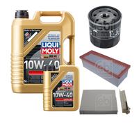 FEBI BILSTEIN Controllo Set 6L LIQUI MOLY 10W-40 Leichtlauf Per Dacia Duster