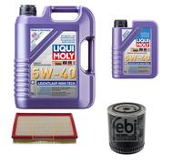 FEBI BILSTEIN Controllo Set 6L LIQUI MOLY 5W-40 Leichtlauf High Tech Per Audi