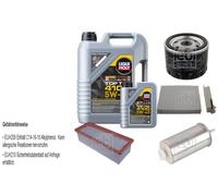 FEBI BILSTEIN Controllo set 6L LIQUI MOLY Top Tec 4100 5W-40 per Dacia Duster