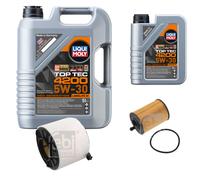 FEBI BILSTEIN Controllo set 6L Liqui Moly Top Tec 4200 5W-30 per Audi A4