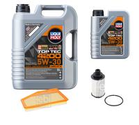 FEBI BILSTEIN Controllo set 6L Liqui Moly Top Tec 4200 5W-30 per Opel