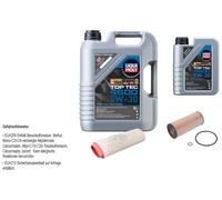 FEBI BILSTEIN Controllo set 6L Liqui Moly Top Tec 4600 5W-30 per BMW X3 E83