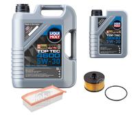 FEBI BILSTEIN Controllo set 6L Liqui Moly Top Tec 4600 5W-30 per Dacia Logan