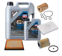 FEBI BILSTEIN Controllo set 6L Liqui Moly Top Tec 4600 5W-30 per Opel Astra