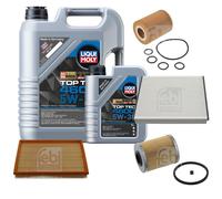 FEBI BILSTEIN Controllo set 6L Liqui Moly Top Tec 4600 5W-30 per Opel Meriva