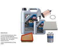 FEBI BILSTEIN Controllo set 6L Liqui Moly Top Tec 4600 5W-30 per VW Polo 9N_