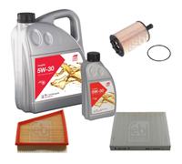 FEBI BILSTEIN Controllo Set 6L Longlife 5W-30 Per VW Polo 9N 1.4 TDI 1.9