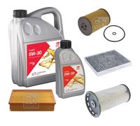 FEBI BILSTEIN Controllo Set 6L Longlife 5W-30 Per VW Touran 5T1 2.0 TDI Golf