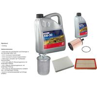 FEBI BILSTEIN Controllo set 6L Longlife Plus 5W-30 per VW Polo 9N_ 1.4 TDI