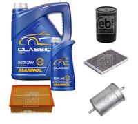 FEBI BILSTEIN Controllo Set 6L MANNOL Classic 10W-40 Per Audi A4 8E2 B6 1.8