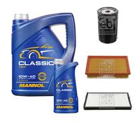FEBI BILSTEIN Controllo Set 6L MANNOL Classic 10W-40 Per BMW 5er E34 520i