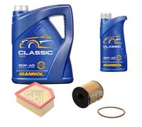 FEBI BILSTEIN Controllo Set 6L MANNOL Classic 10W-40 Per Citroën Berlingo