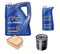 FEBI BILSTEIN Controllo Set 6L MANNOL Classic 10W-40 Per Citroën Berlingo