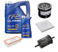 FEBI BILSTEIN Controllo Set 6L MANNOL Classic 10W-40 Per Dacia Duster