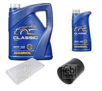 FEBI BILSTEIN Controllo Set 6L MANNOL Classic 10W-40 Per Mazda MX-5 III NC