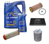 FEBI BILSTEIN Controllo Set 6L MANNOL Classic 10W-40 Per Mercedes-Benz A