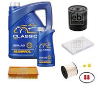 FEBI BILSTEIN Controllo Set 6L MANNOL Classic 10W-40 Per Peugeot 307 Break